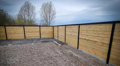 Installation d'une clôture